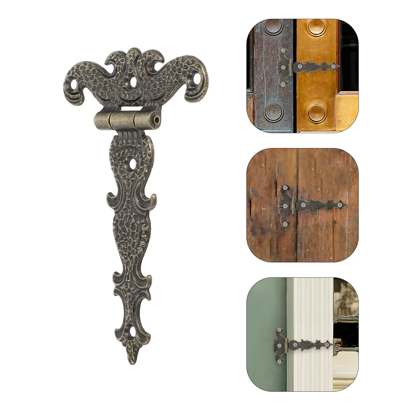 Body Jewelry Display Case - 2Pcs 113*69mm Antique Bronze/Black Hinge for