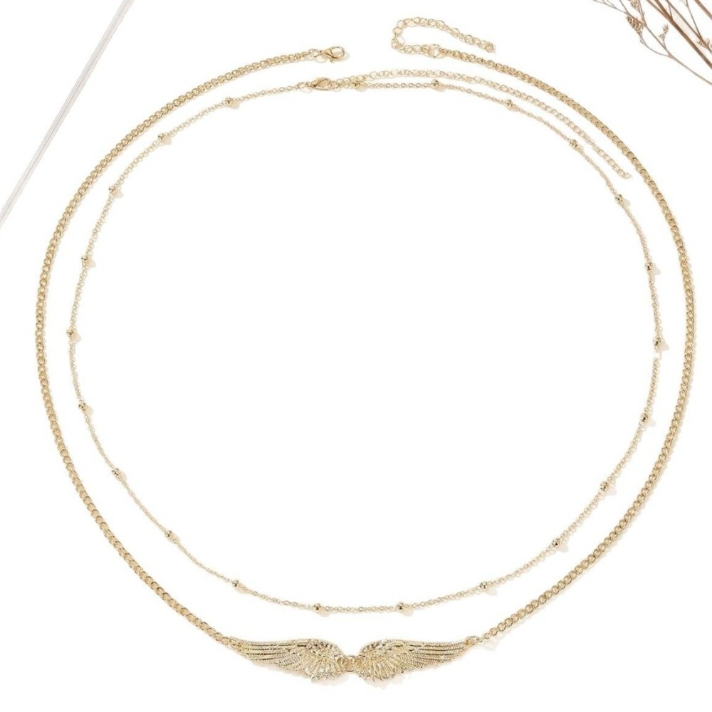 Body Jewelry Charms - Trendy Elegant Double Layer Wings Body
