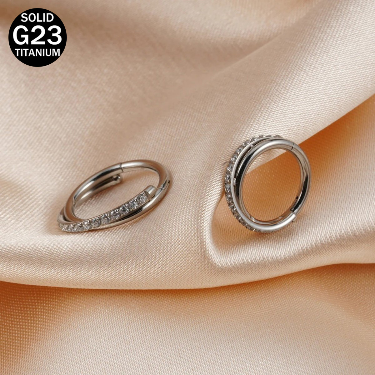 Helix Cartilage Ring - 16G Implant Grade Titanium Hinged Seamless