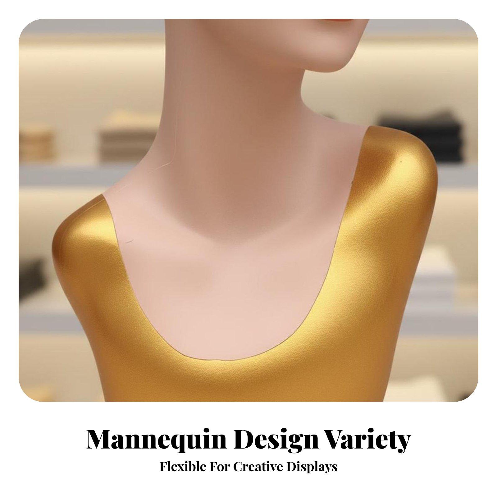 Body Jewelry Materials - Realistic Female Mannequin Head with Shoulders