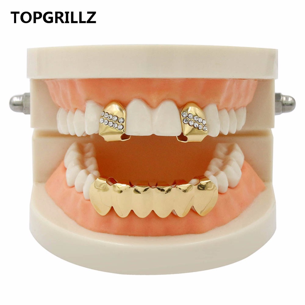 TOPGRILLZ Hip Hop Grillz Yello - Body Jewelry Gold Plated review and price