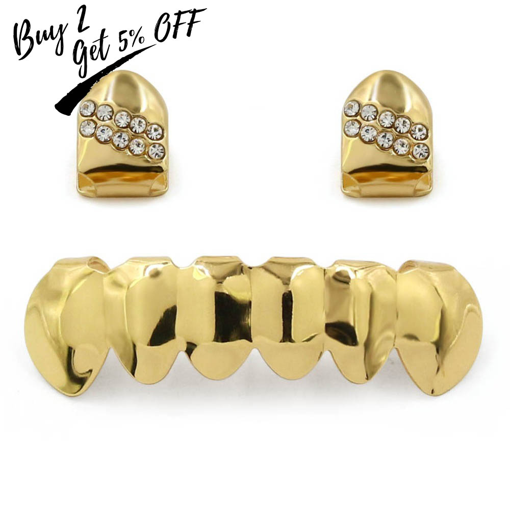 TOPGRILLZ Hip Hop Grillz Yello - Body Jewelry Gold Plated review and price