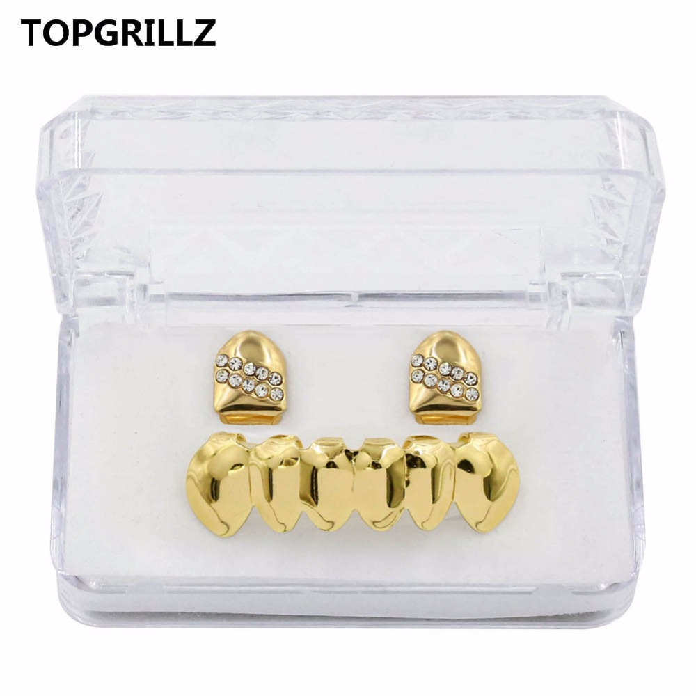 TOPGRILLZ Hip Hop Grillz Yello - Body Jewelry Gold Plated review and price