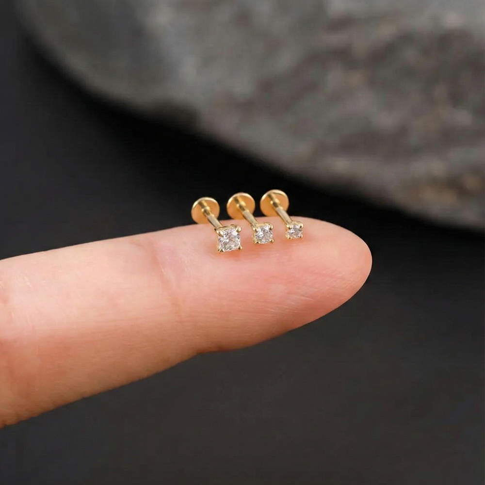 Aide 925 Sterling Silver Moiss - Body Jewelry Labret review and price
