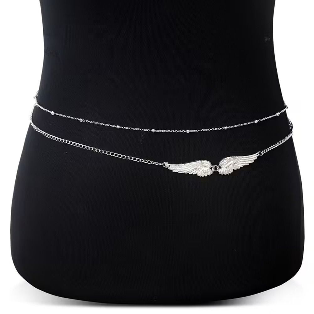 Gift Elegant Double Layer Wing - Body Jewelry Charms review and price