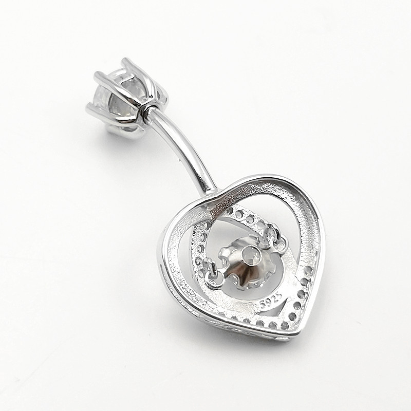 Belly button ring 925 Sterling - Body Jewelry Materials review and price