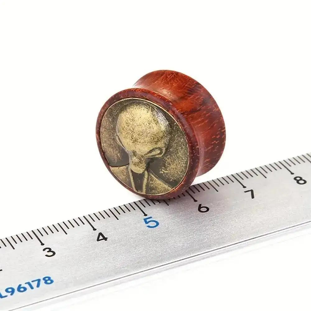 2pcs Vintage Wooden Alien Head - Body Jewelry Materials review and price