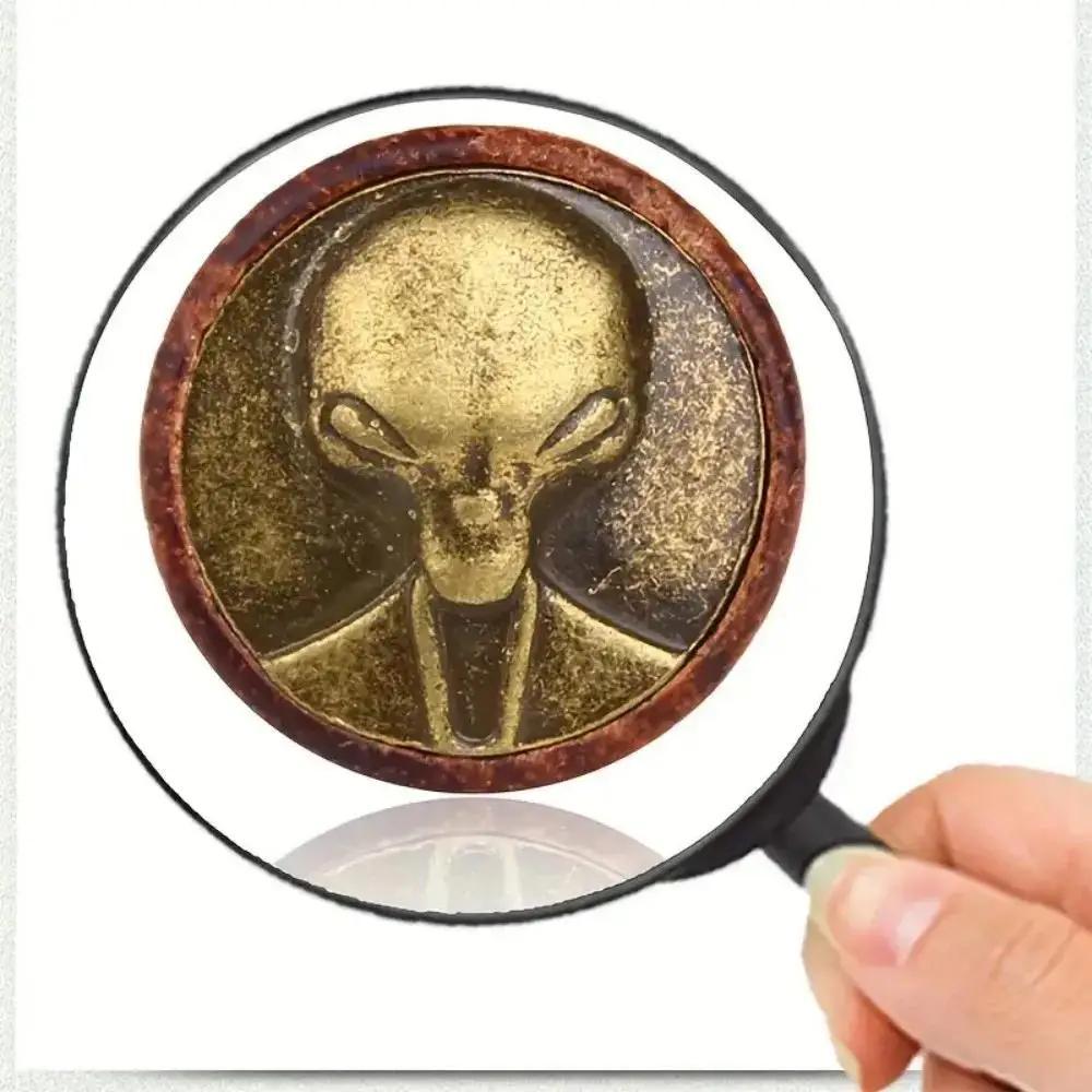 2pcs Vintage Wooden Alien Head - Body Jewelry Materials review and price
