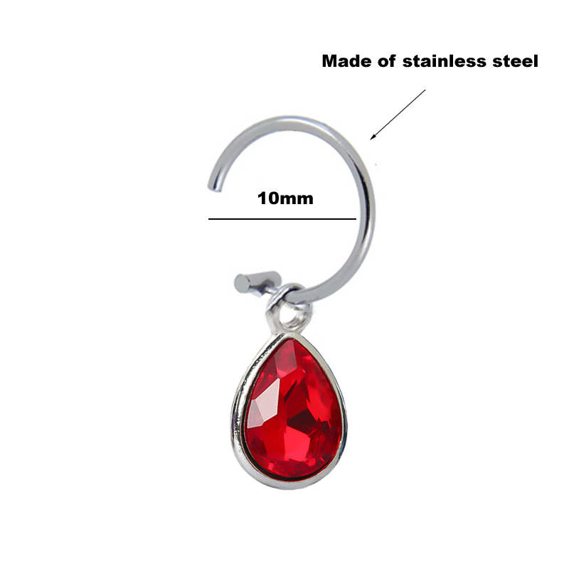 1Pc Fake Piercing Lip Clip Per - Body Jewelry Labret review and price