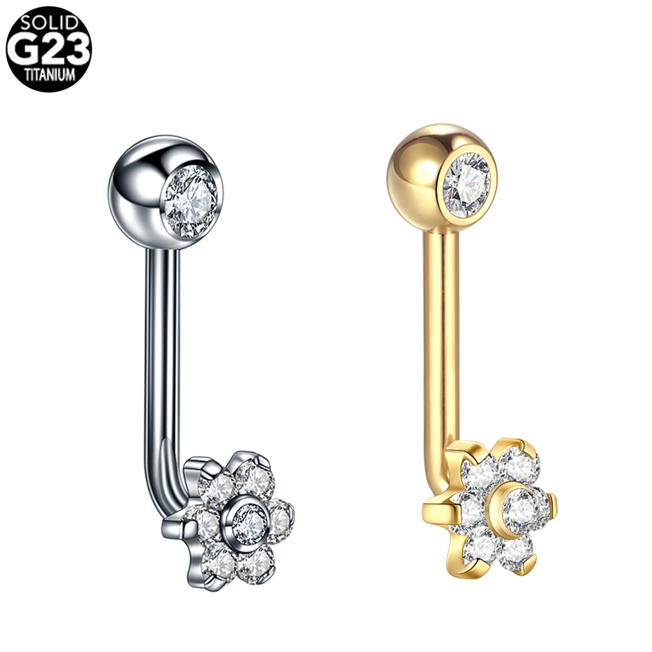 1pc 14G Titanium Flower Christ - Body Jewelry Vch review and price