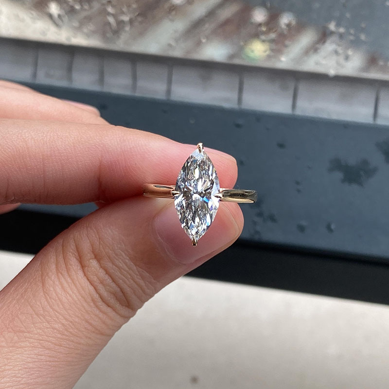 14K Yellow Gold Simple 2Ct EF/ - Body Jewelry Vch review and price