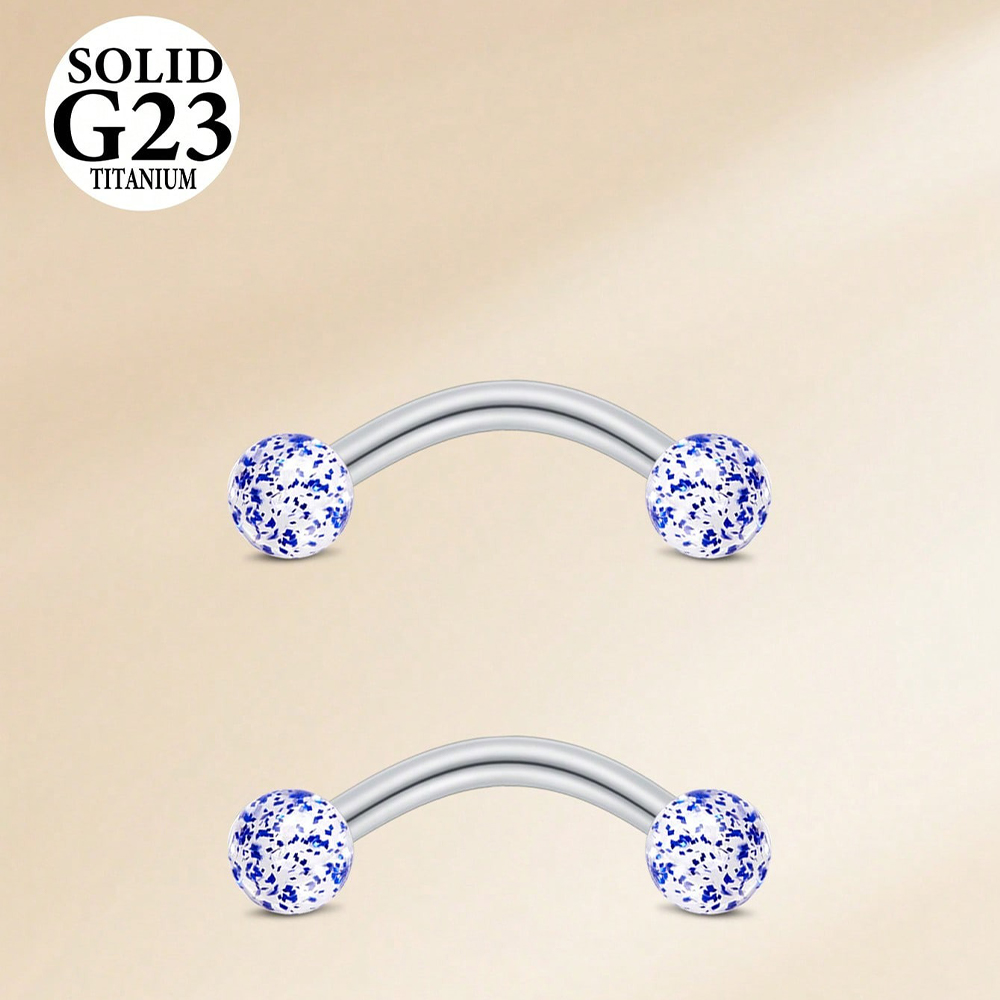 2PCS 16G 8/10mm Titanium Alloy - Body Jewelry Vch review and price