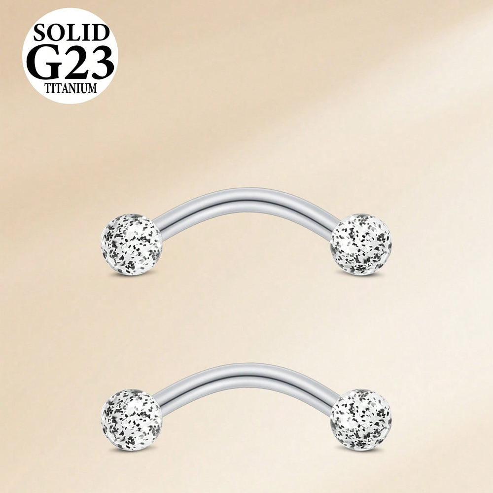 2PCS 16G 8/10mm Titanium Alloy - Body Jewelry Vch review and price