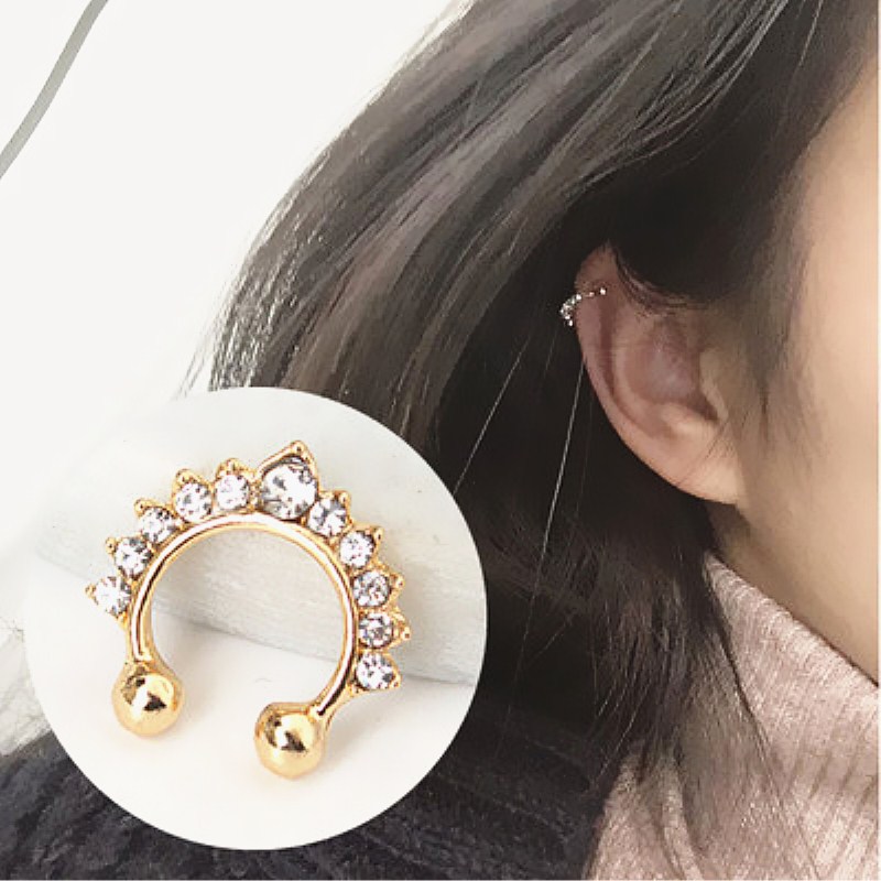 1PC U-Shape Nose Clip Fake Nos - Body Jewelry Ear review and price