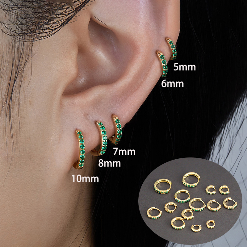 1 Pair Green Little Huggies St - Helix Cartilage Ring review and price