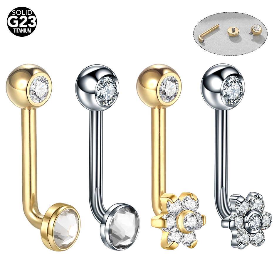 10pcs/lot Titanium Zircon Chri - Body Jewelry Vch review and price