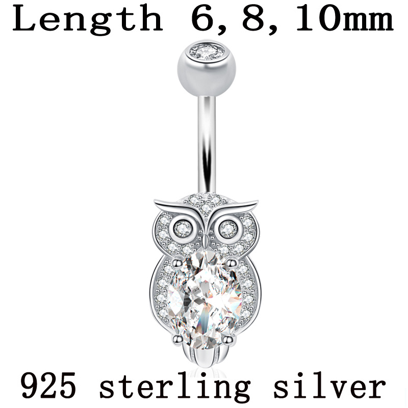 Belly button ring real 925 ste - Body Jewelry Materials review and price