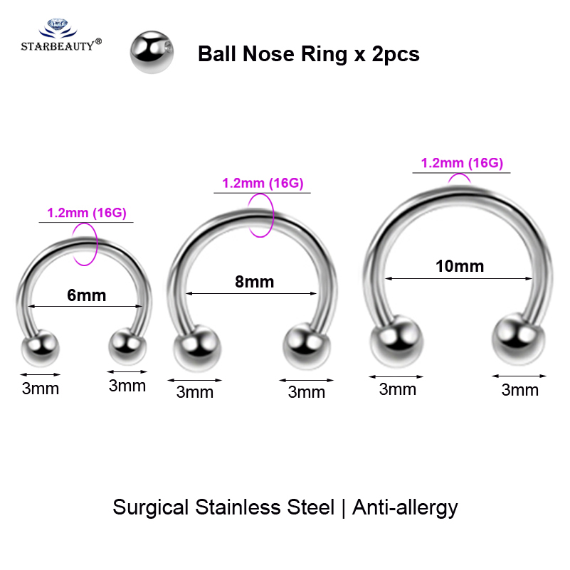 2pcs Multipurpose BCR Face Pie - Body Jewelry Vch review and price