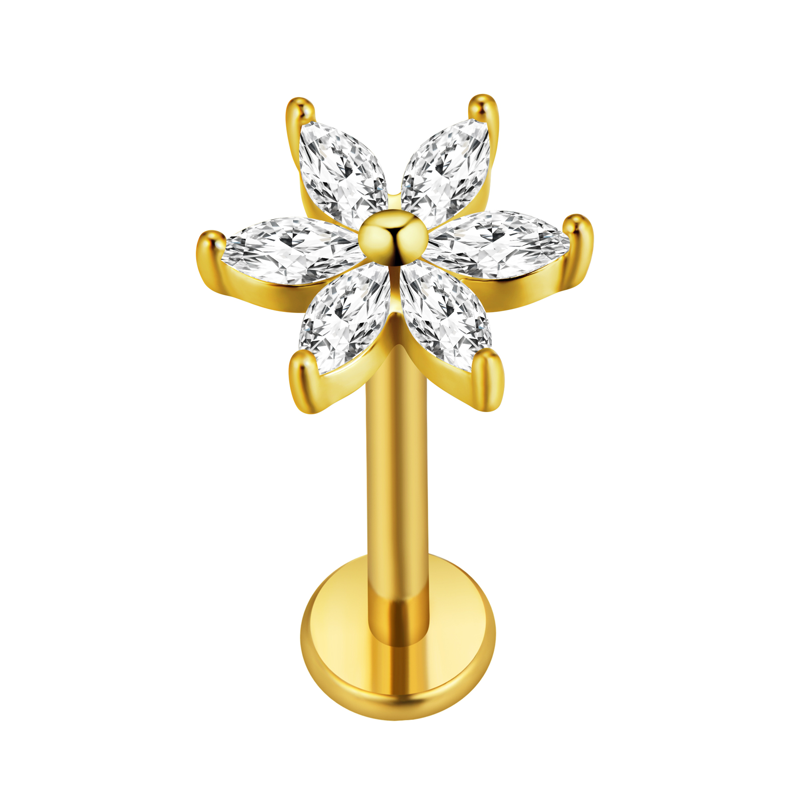 Maple Leaf Labret Piercing Sta - Body Jewelry Labret review and price