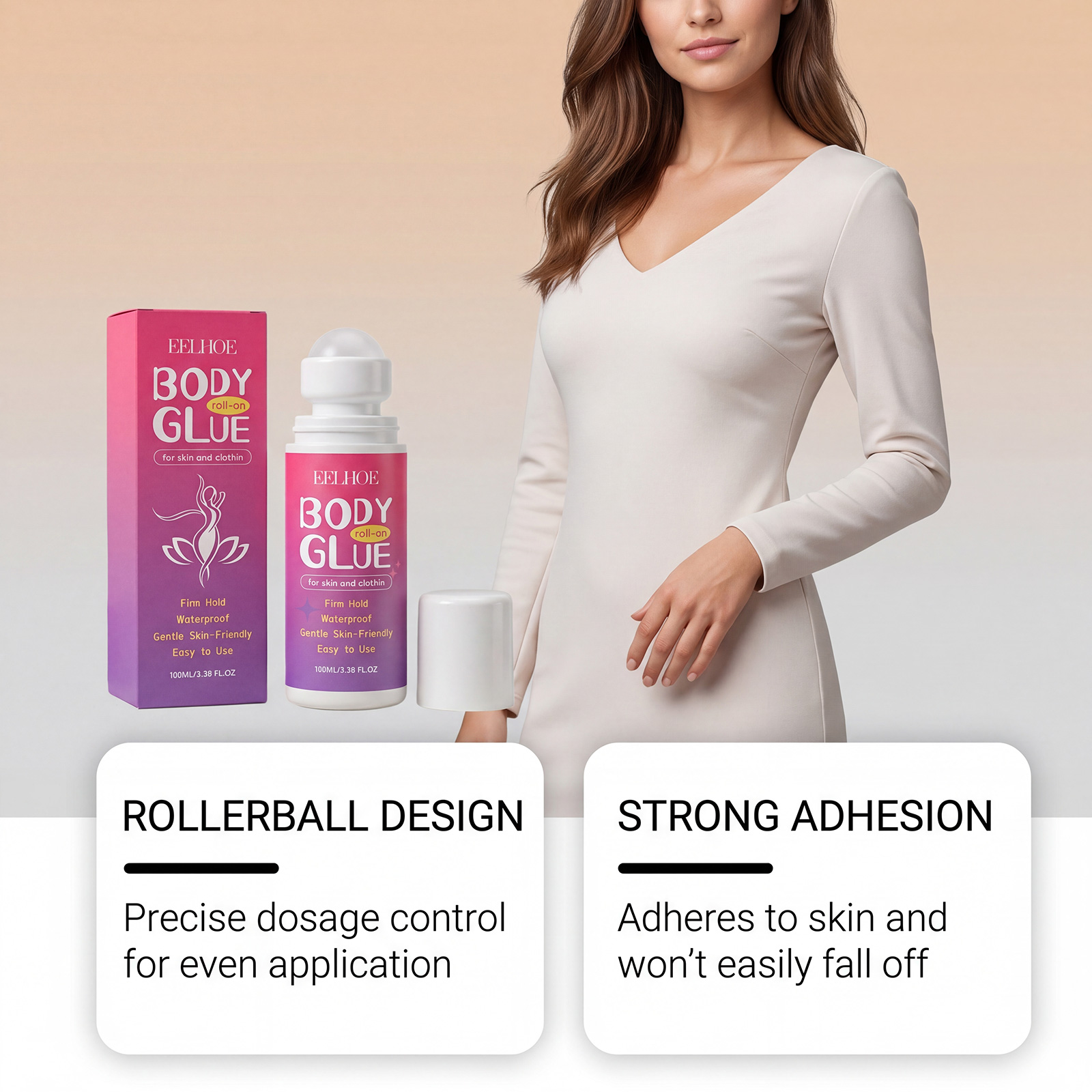 Eelhoe Body Roll-On Glue Gentl - Body Jewelry Glue review and price