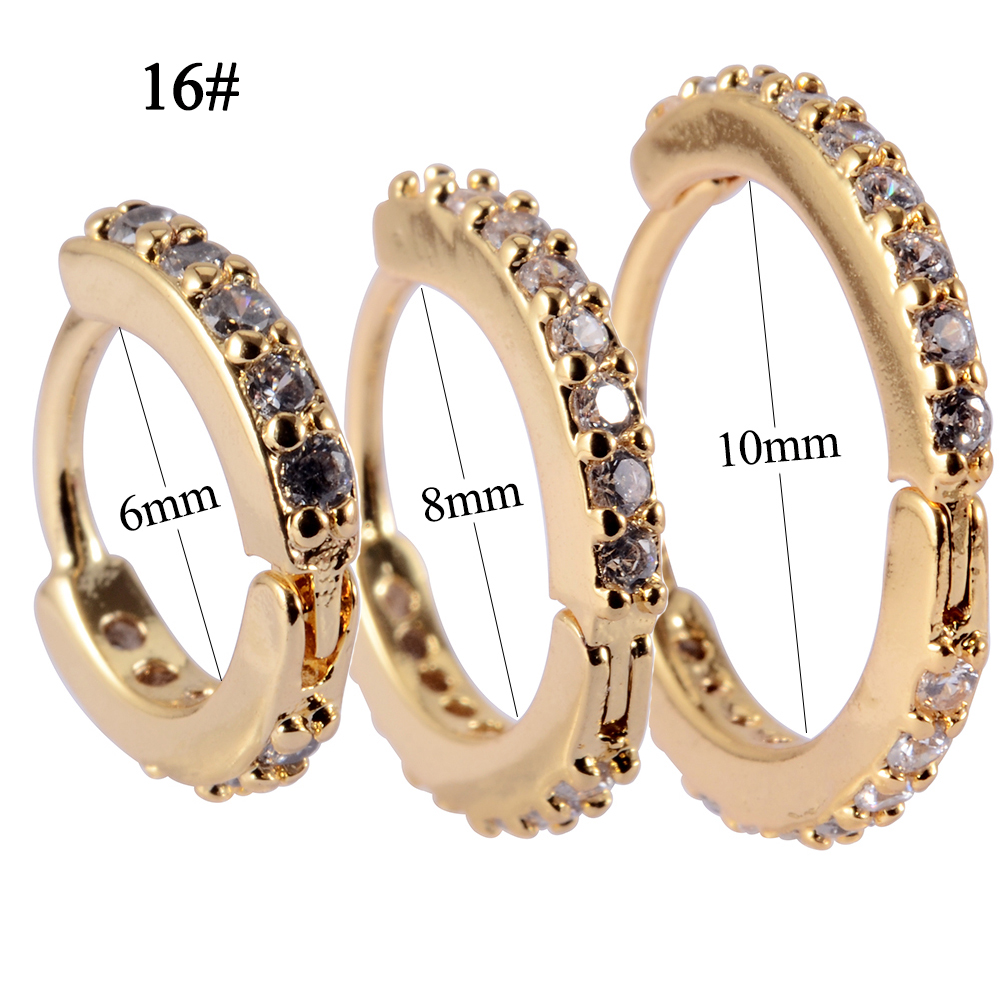 1PC Gold Plated Silver Color E - Helix Cartilage Ring review and price