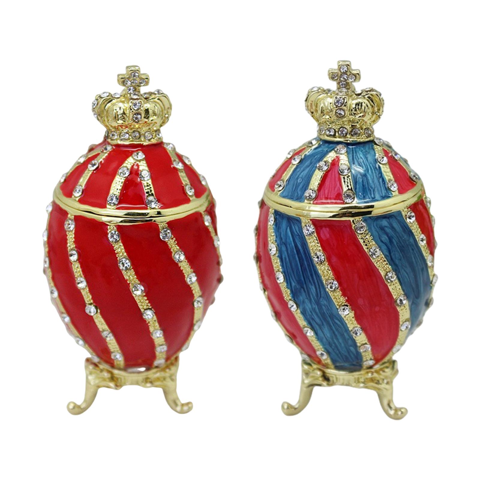 Faberge Egg Trinket Box Contai - Body Jewelry Display Case review and price