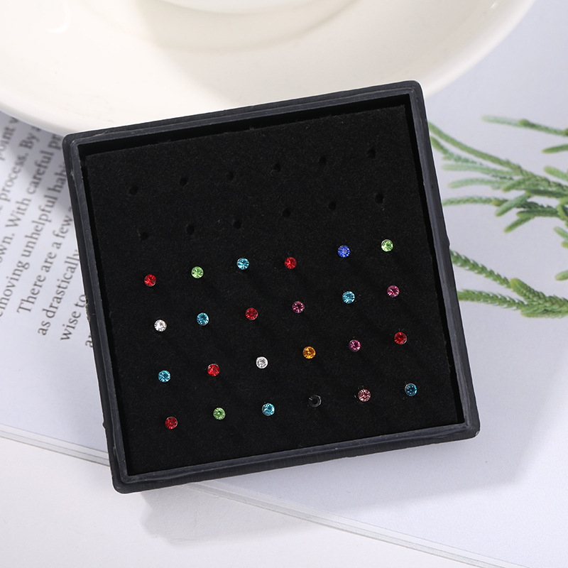 24pcs/box Crystal Nose Ring St - Body Jewelry Display Case review and price