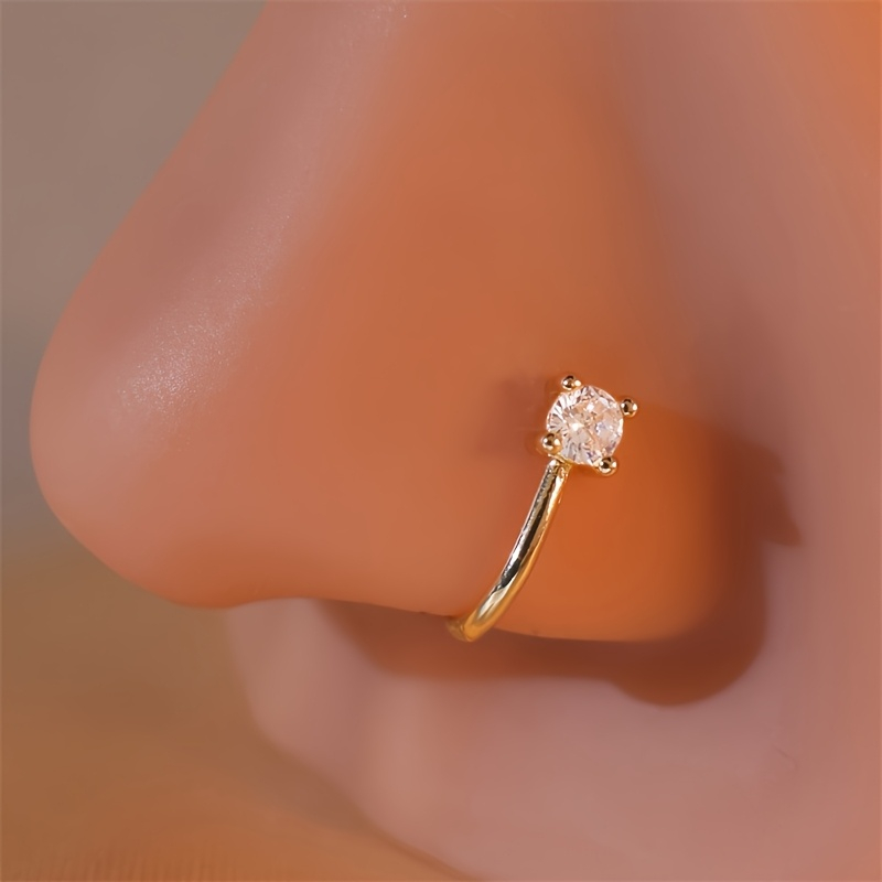 1-Piece Round Zircon Non Perfo - Body Jewelry Materials review and price