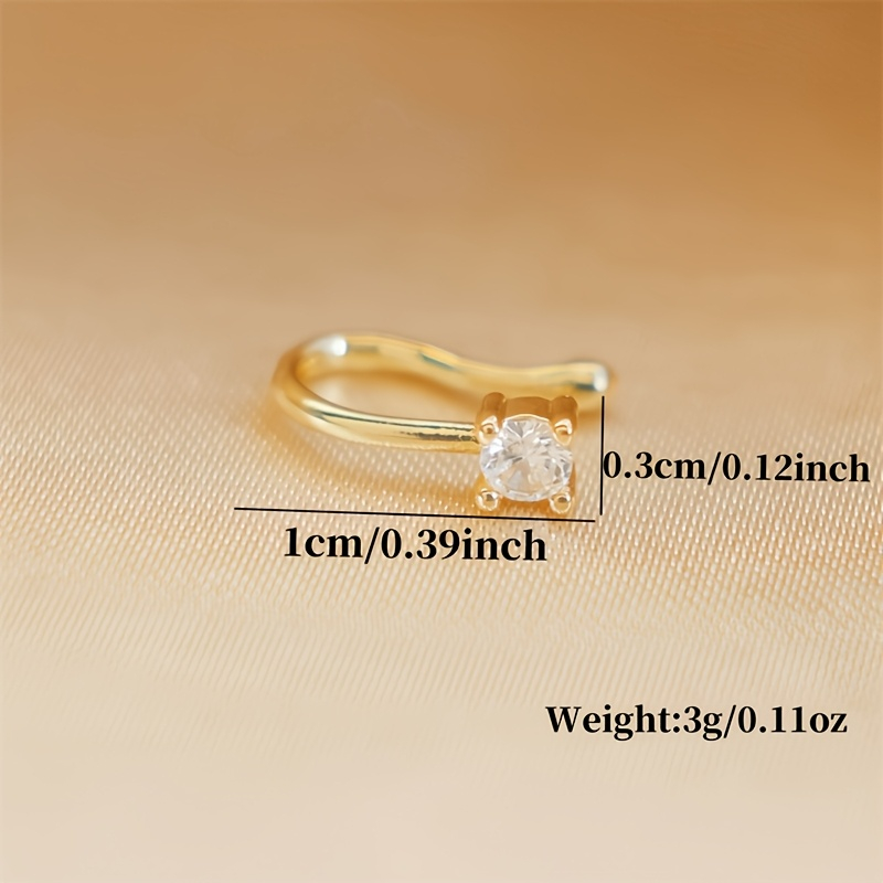 1-Piece Round Zircon Non Perfo - Body Jewelry Materials review and price