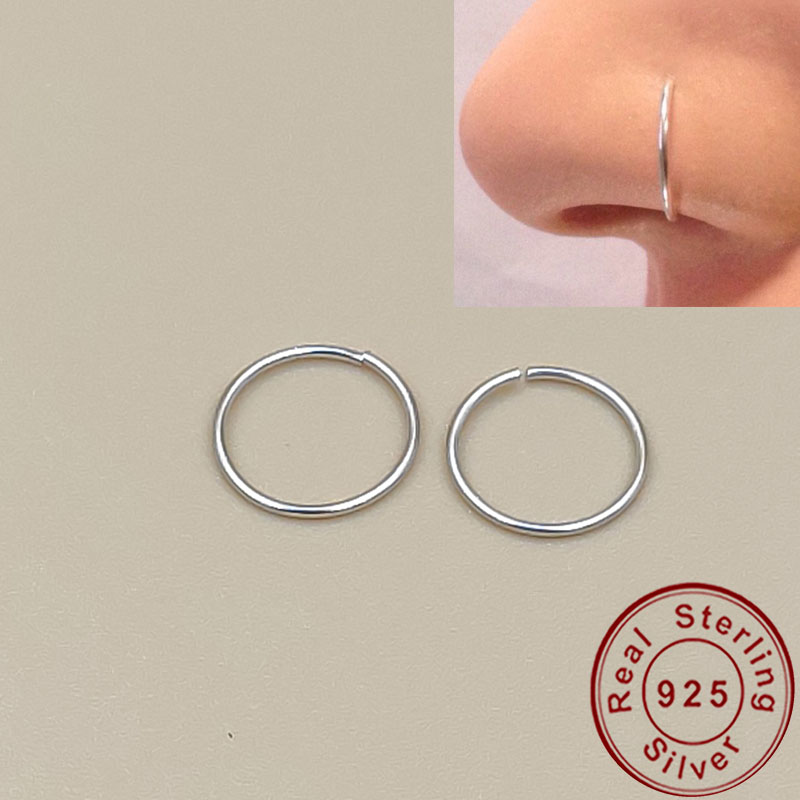 925 silver nose ring lip ring  - Helix Cartilage Ring review and price