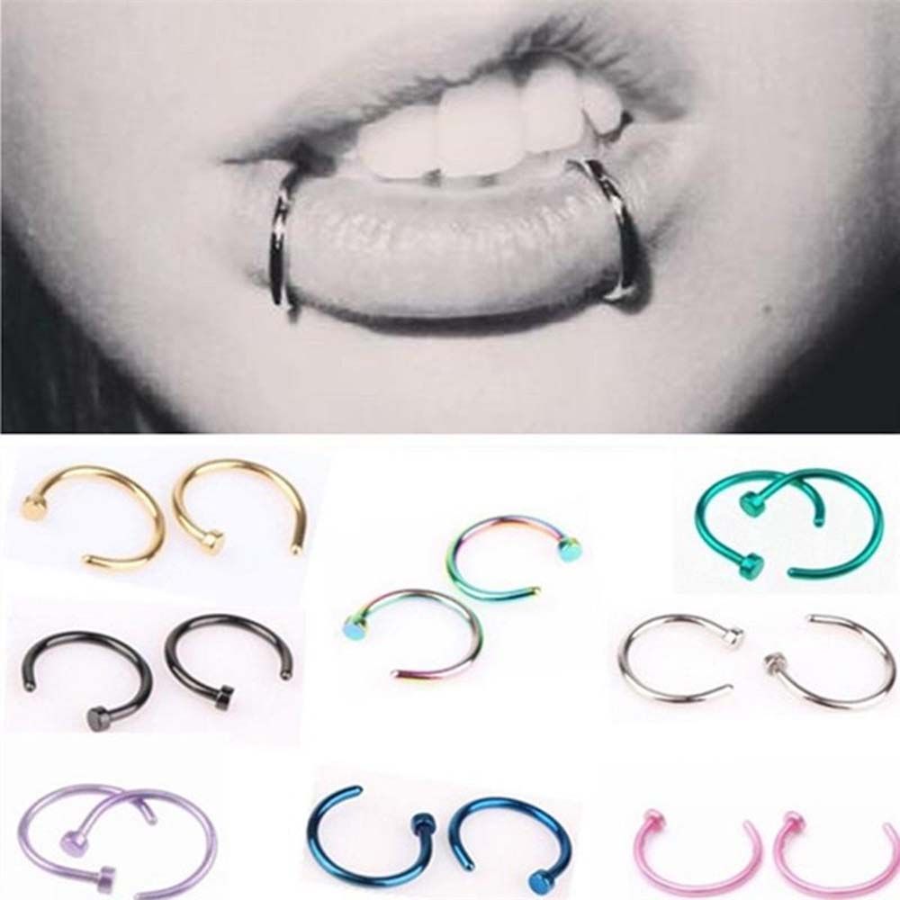 10 Pcs Thin Stainless Steel Fo - Body Jewelry Ear review and price