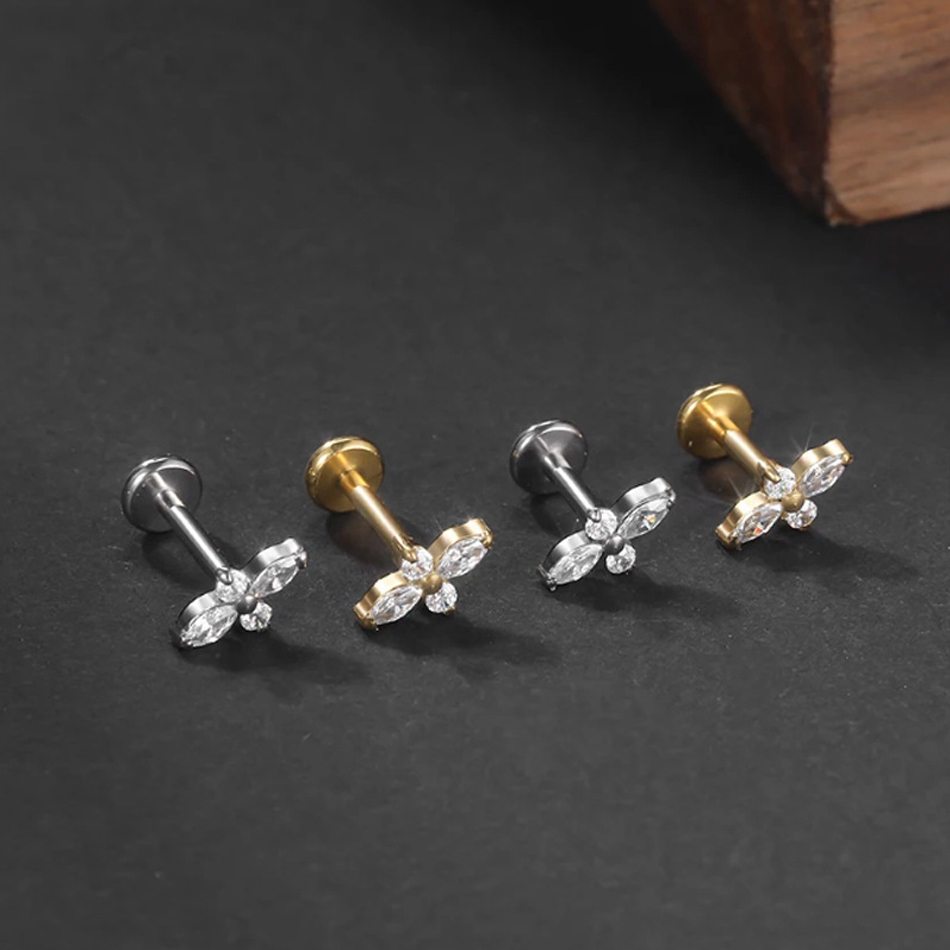 1PC G23 Titanium Labret Pierci - Helix Cartilage Ring review and price