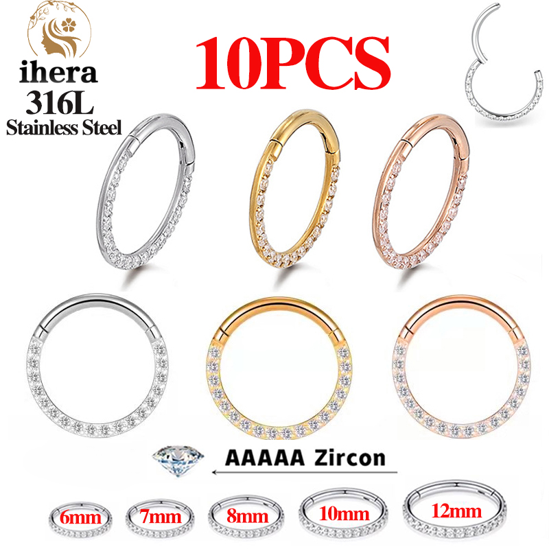 1/10PCS Stainless Steel Nose R - Body Jewelry Ear review and price