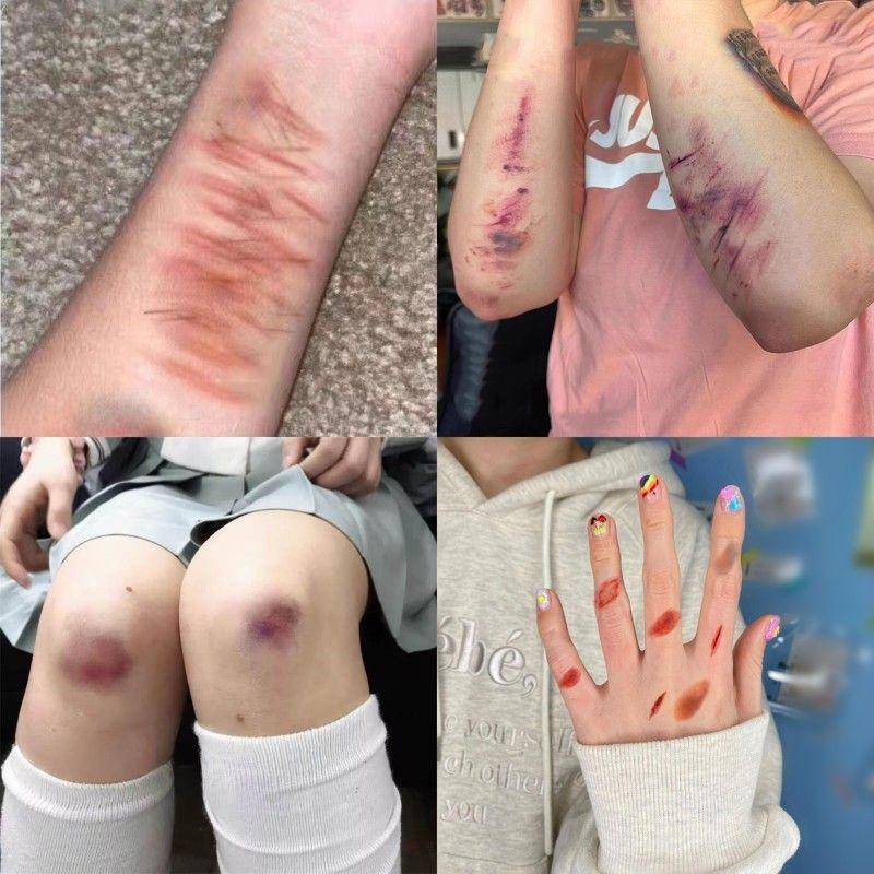 4 Sheets Halloween Wound Bruis - Body Jewelry Stickers review and price