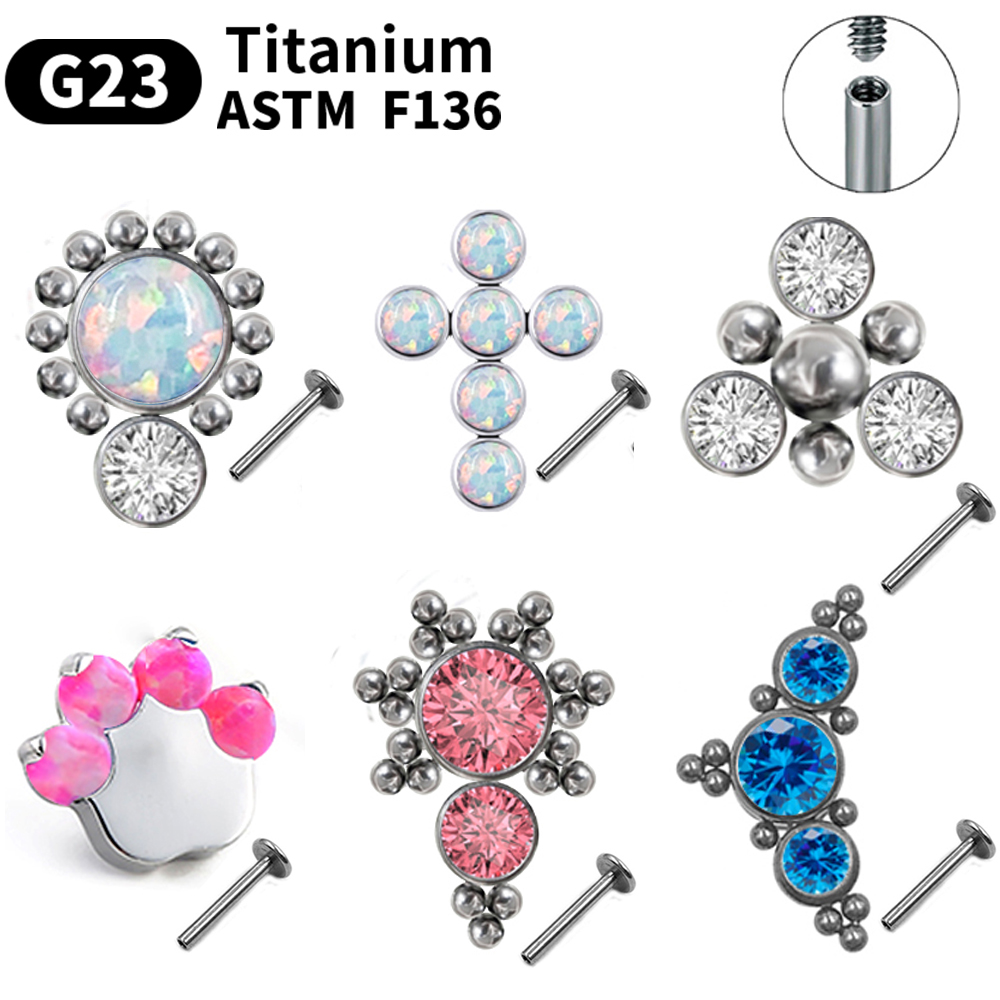 G23 Titanium Piercing Stud Ear - Body Jewelry Labret review and price