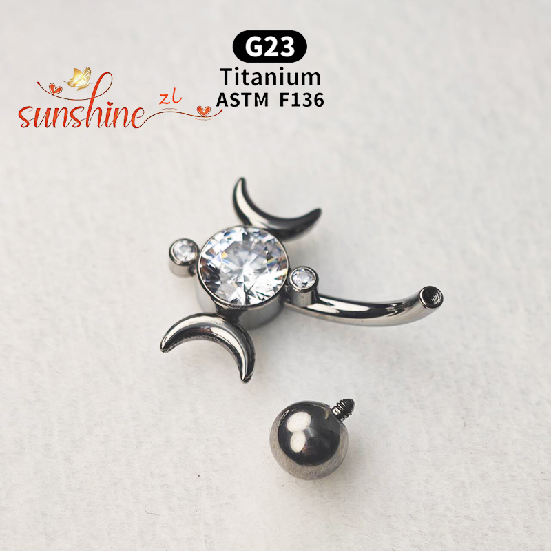 1PCS G23 Titanium VCH Piercing - Body Jewelry Vch review and price
