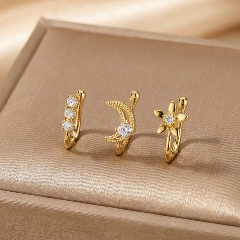 3-piece retro light luxury nos - Body Jewelry Materials review and price
