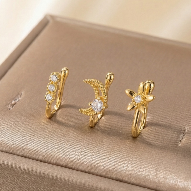 3-piece retro light luxury nos - Body Jewelry Materials review and price