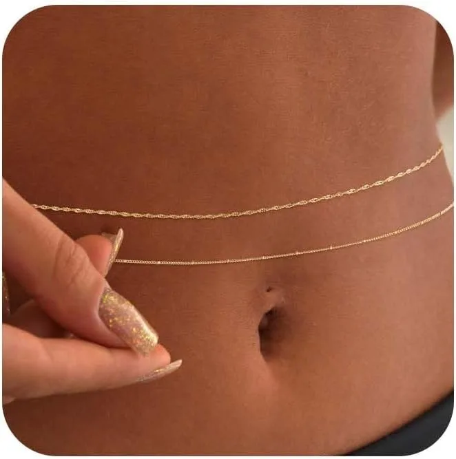 14k Gold Plated 26-33Inch Adju - Body Jewelry Gold Plated review and price