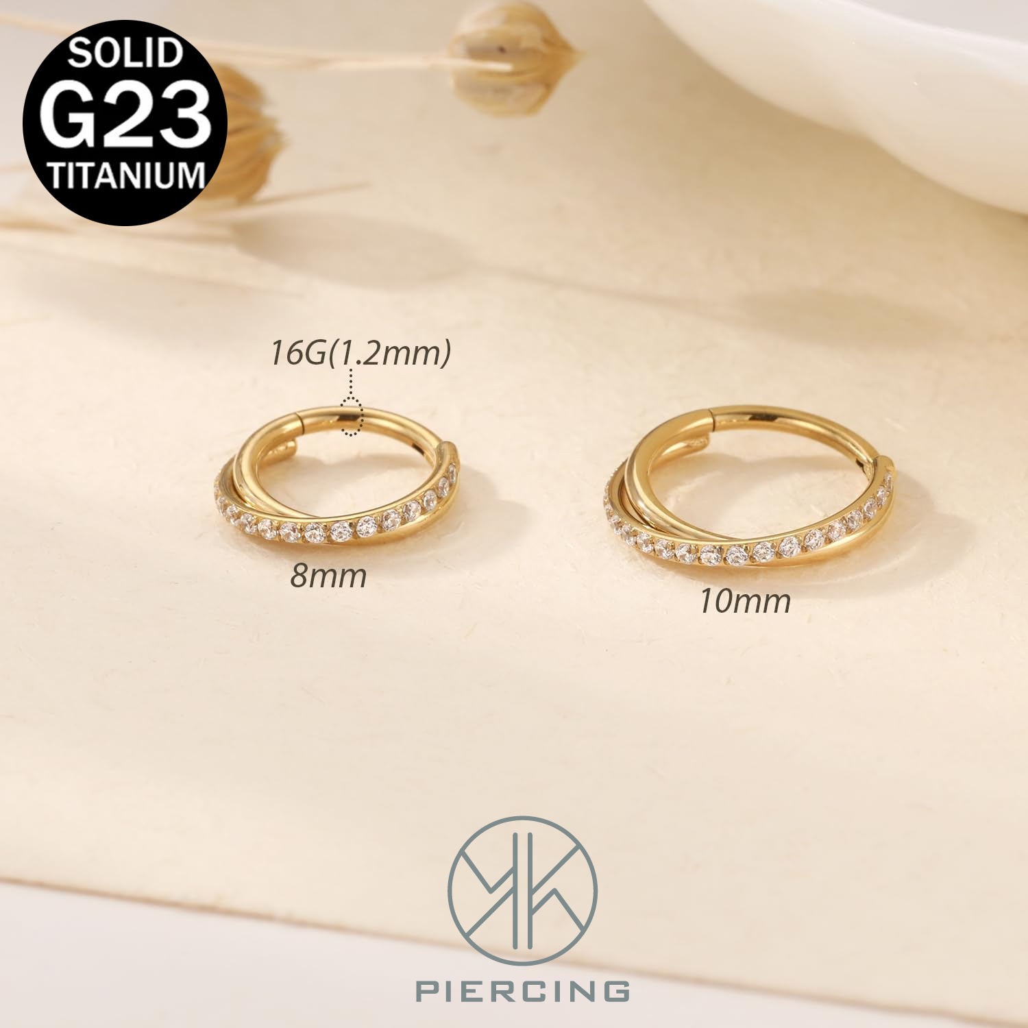 16G Implant Grade Titanium Hin - Helix Cartilage Ring review and price