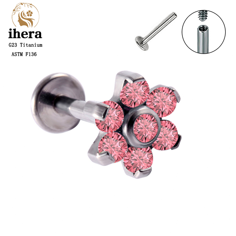 G23 Titanium Opal Flower Pierc - Body Jewelry Labret review and price