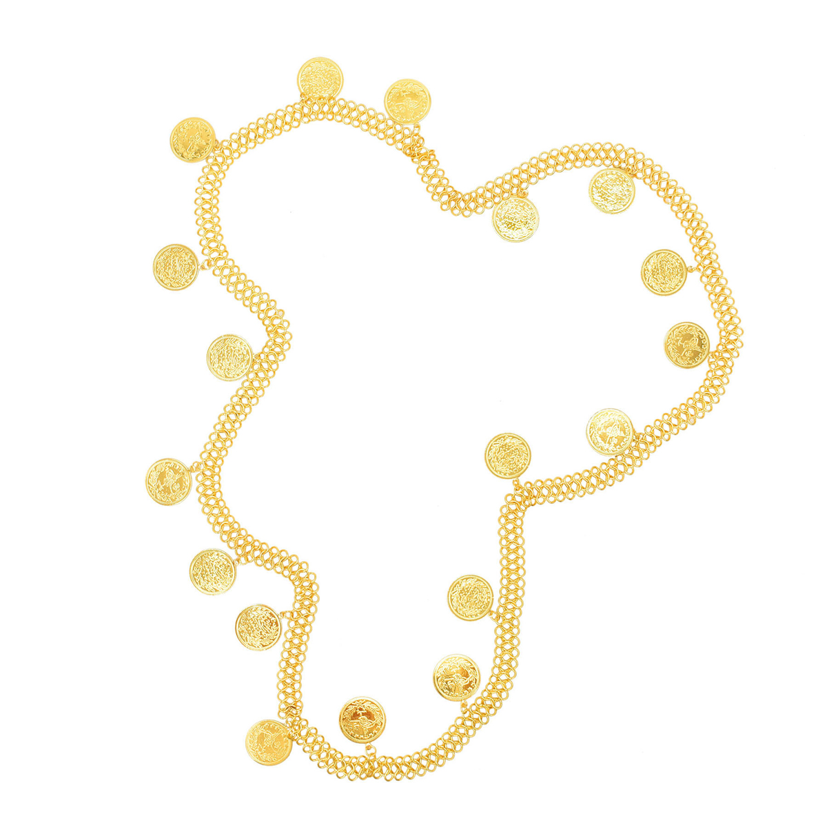 Gold Plated Simple Large Coins - Body Jewelry Gold Plated review and price