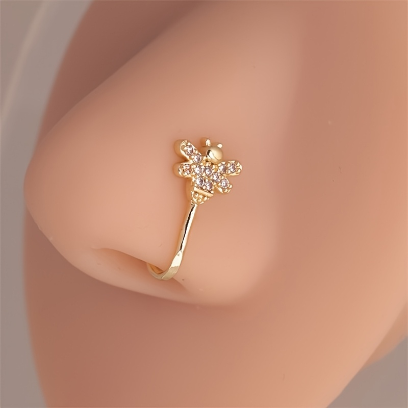 1-piece cute little bee zircon - Body Jewelry Materials review and price