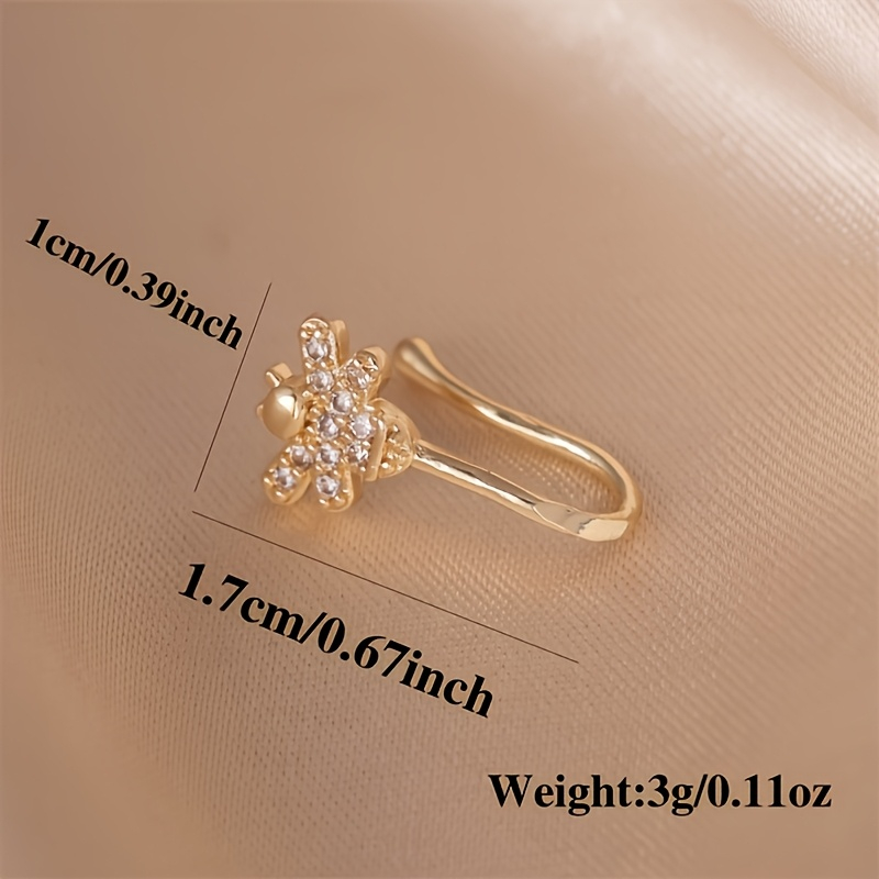 1-piece cute little bee zircon - Body Jewelry Materials review and price