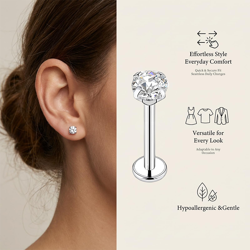 20G/18G/16G Surgical Stainless - Body Jewelry Labret review and price